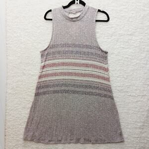 Dress Sweater XL Brown Beige Rose Soft Girl Cozy Chic Cottagecore Layering Core